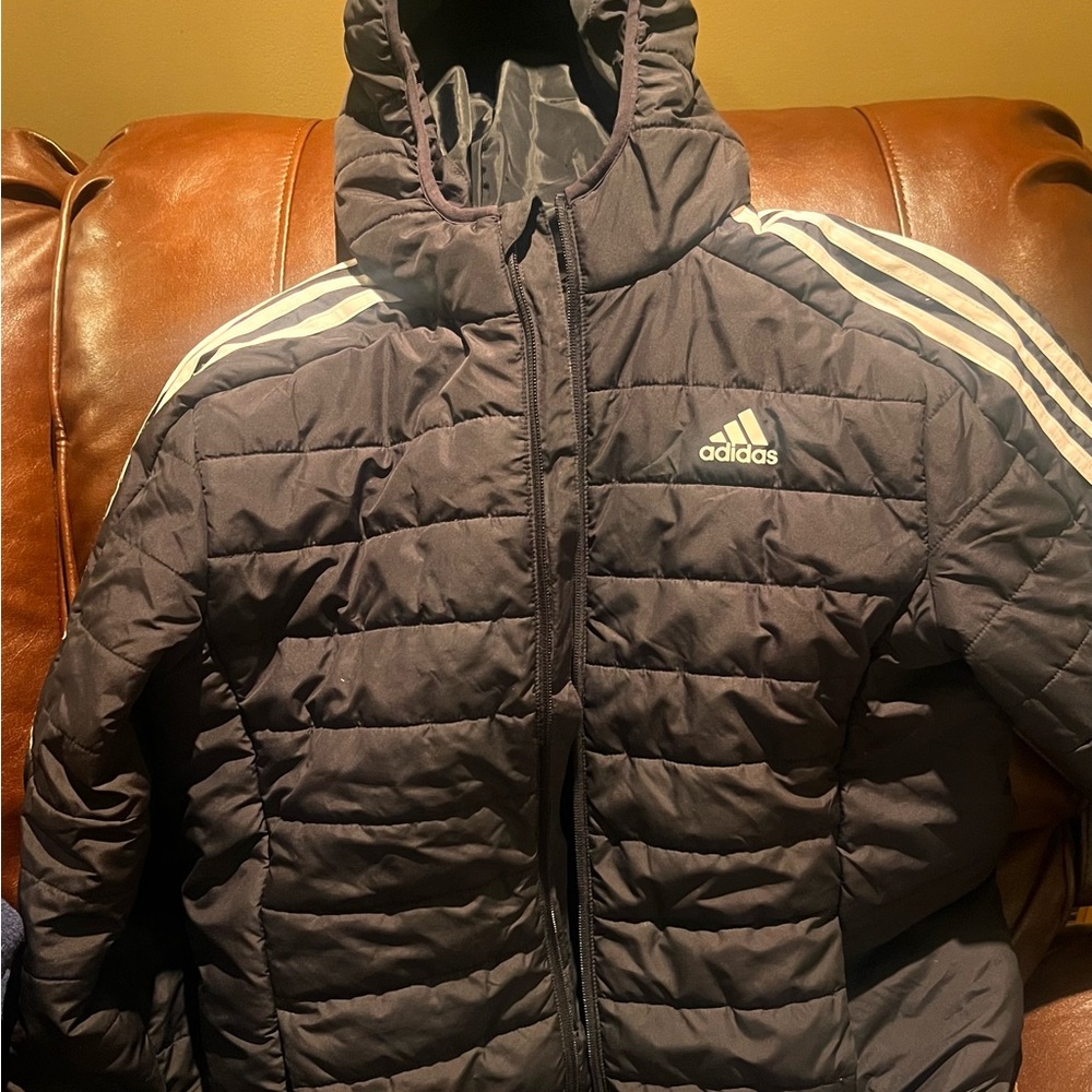 Adidas Kids Black Puffer Jacket